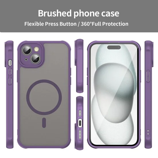 Калъф за iPhone 14 Plus - HaloFrost II MagSafe - Лилав