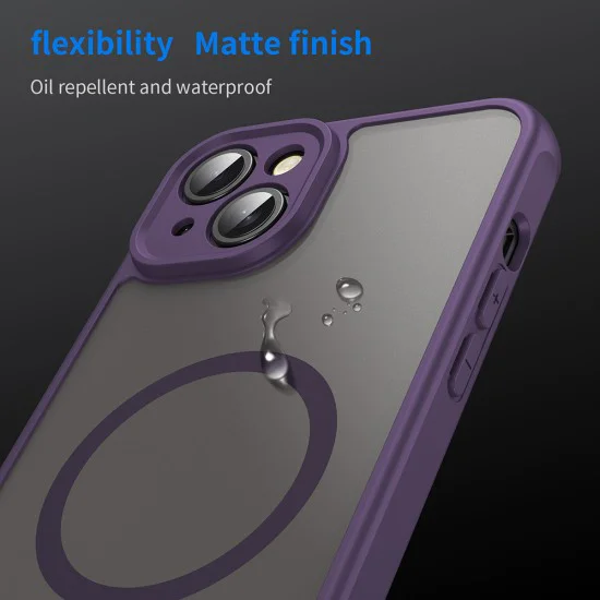 Калъф за iPhone 14 Plus - HaloFrost II MagSafe - Лилав