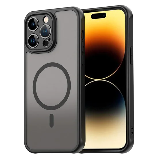 Калъф за iPhone 14 Pro - HaloFrost II MagSafe - Черен