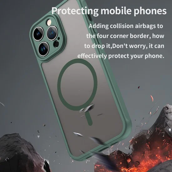 Калъф за iPhone 14 Pro - HaloFrost II MagSafe - Зелен