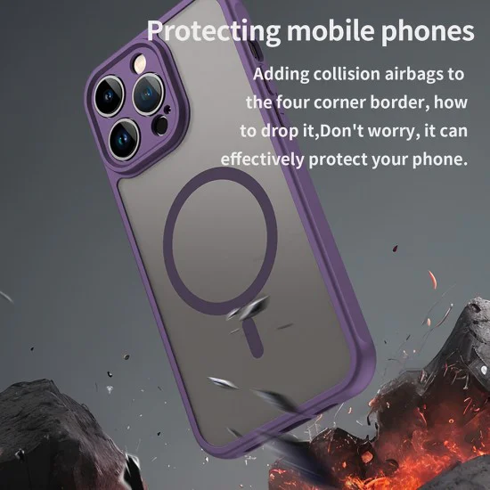 Калъф за iPhone 14 Pro - HaloFrost II MagSafe - Лилав