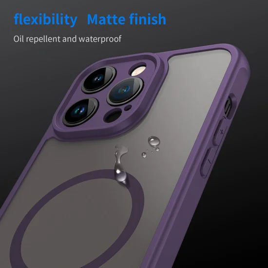 Калъф за iPhone 14 Pro - HaloFrost II MagSafe - Лилав