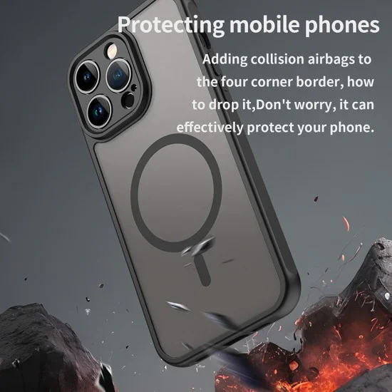 Калъф за iPhone 14 Pro Max - HaloFrost II MagSafe - Черен