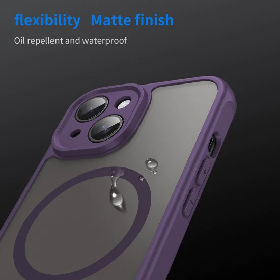 Калъф за iPhone 15 - HaloFrost II MagSafe - Лилав