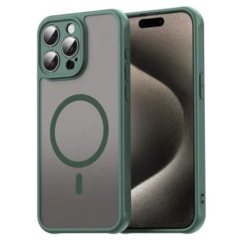 Калъф за iPhone 15 Pro - HaloFrost II MagSafe - Зелен