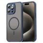 Калъф за iPhone 15 Pro - HaloFrost II MagSafe - Тъмно Blue