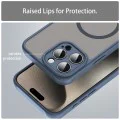 Калъф за iPhone 15 Pro - HaloFrost II MagSafe - Тъмно Blue