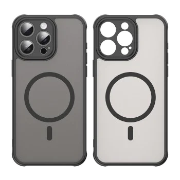 Калъф за iPhone 15 Pro Max - HaloFrost II MagSafe - Черен
