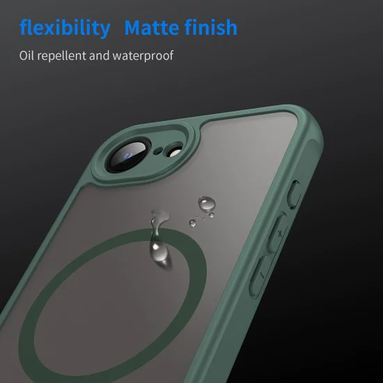 Калъф за iPhone 16e - HaloFrost II MagSafe - Зелен