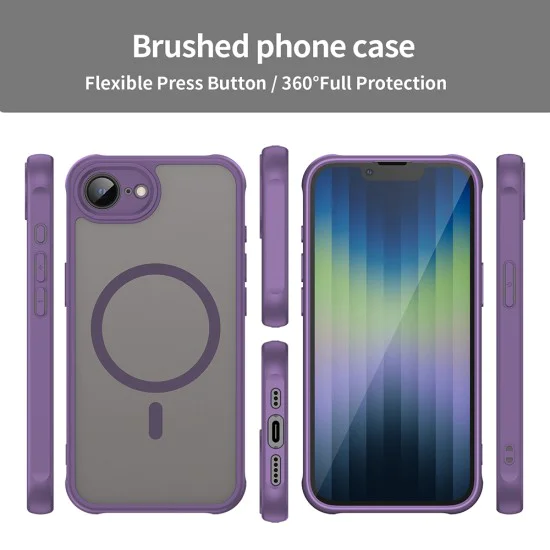 Калъф за iPhone 16e - HaloFrost II MagSafe - Лилав