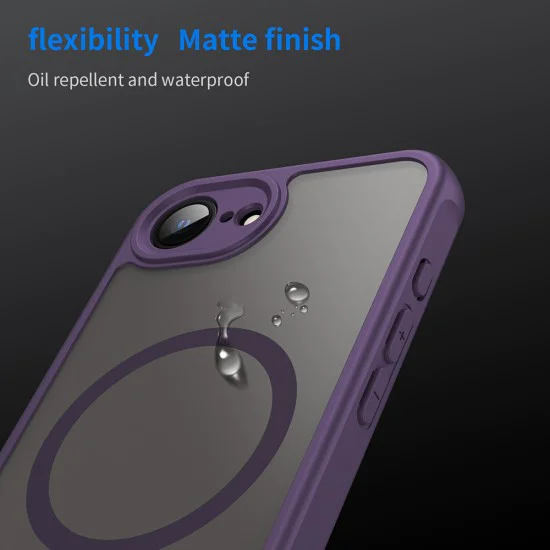Калъф за iPhone 16e - HaloFrost II MagSafe - Лилав