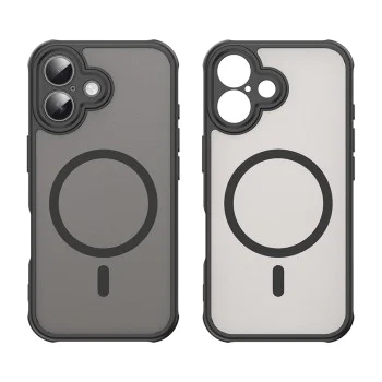 Калъф за iPhone 16 - HaloFrost II MagSafe - Черен