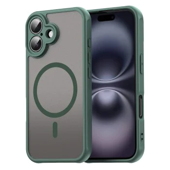 Калъф за iPhone 16 - HaloFrost II MagSafe - Зелен