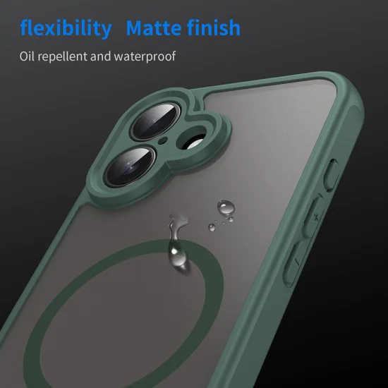 Калъф за iPhone 16 - HaloFrost II MagSafe - Зелен