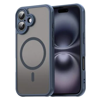 Калъф за iPhone 16 - HaloFrost II MagSafe - Тъмно Blue