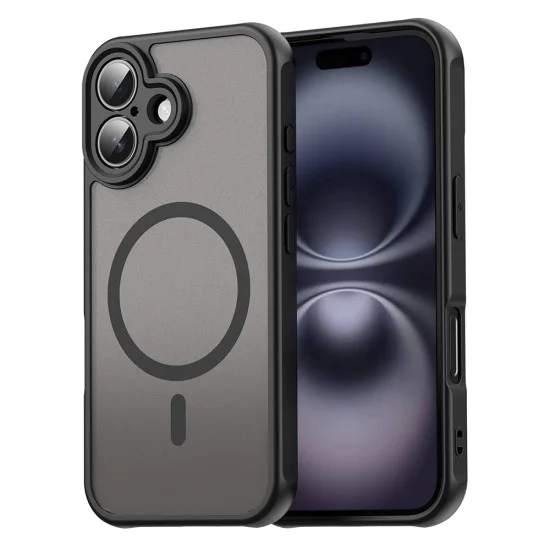 Калъф за iPhone 16 Plus - HaloFrost II MagSafe - Черен