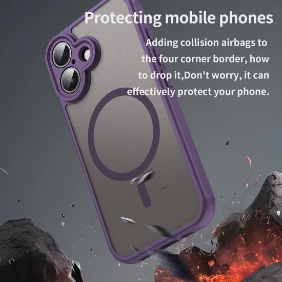 Калъф за iPhone 16 Plus - HaloFrost II MagSafe - Лилав