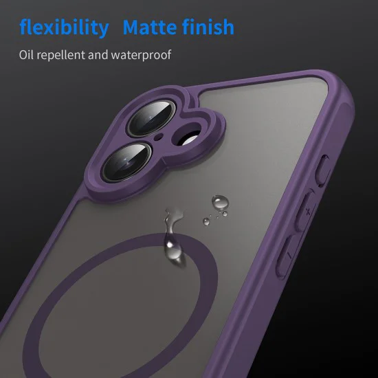 Калъф за iPhone 16 Plus - HaloFrost II MagSafe - Лилав