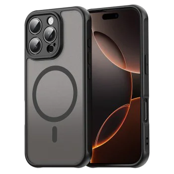 Калъф за iPhone 16 Pro - HaloFrost II MagSafe - Черен