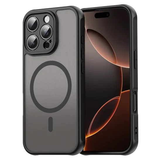 Калъф за iPhone 16 Pro - HaloFrost II MagSafe - Черен