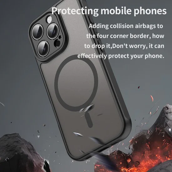 Калъф за iPhone 16 Pro - HaloFrost II MagSafe - Черен