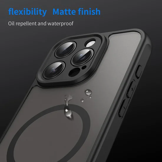 Калъф за iPhone 16 Pro - HaloFrost II MagSafe - Черен