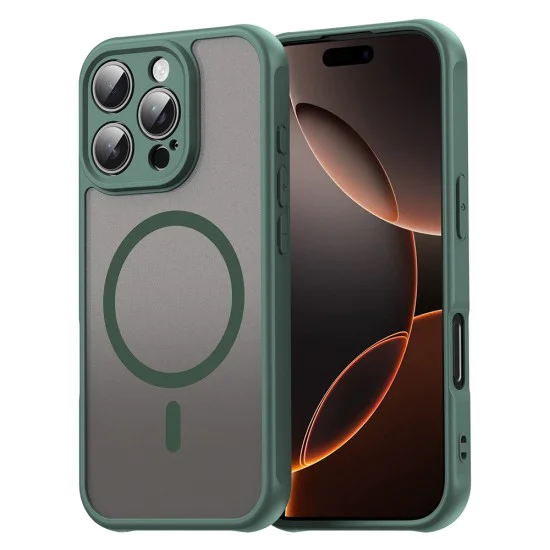 Калъф за iPhone 16 Pro - HaloFrost II MagSafe - Зелен