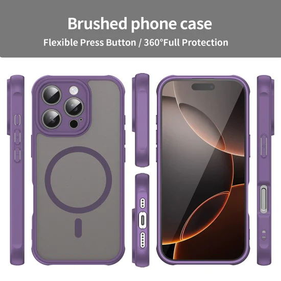 Калъф за iPhone 16 Pro - HaloFrost II MagSafe - Лилав