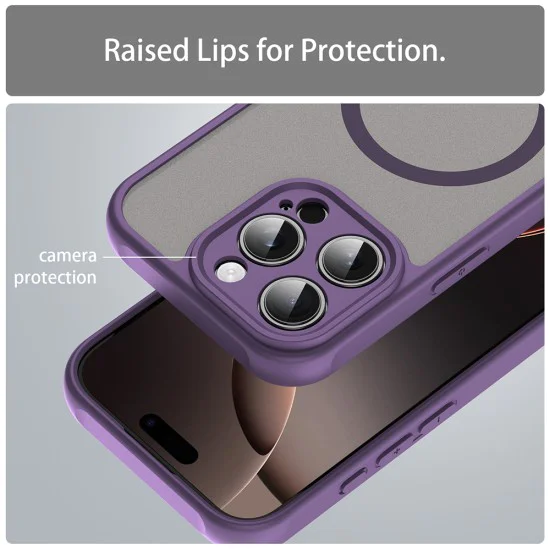 Калъф за iPhone 16 Pro - HaloFrost II MagSafe - Лилав
