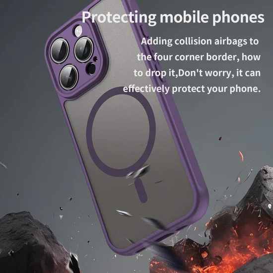 Калъф за iPhone 16 Pro - HaloFrost II MagSafe - Лилав