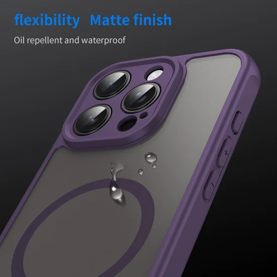Калъф за iPhone 16 Pro - HaloFrost II MagSafe - Лилав