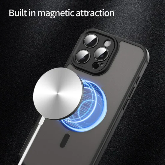 Калъф за iPhone 16 Pro Max - HaloFrost II MagSafe - Черен