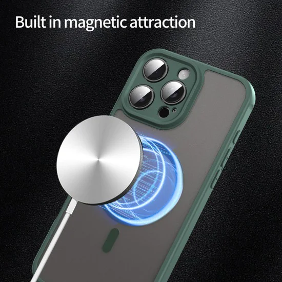 Калъф за iPhone 16 Pro Max - HaloFrost II MagSafe - Зелен
