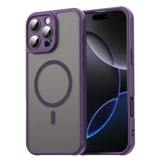 Калъф за iPhone 16 Pro Max - HaloFrost II MagSafe - Лилав