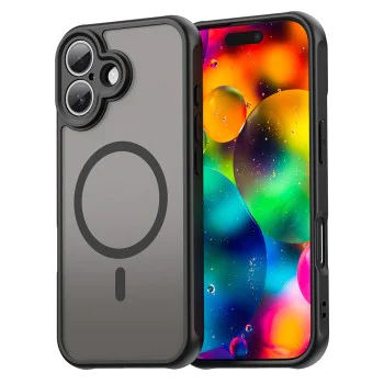 Калъф за iPhone 17 - HaloFrost II MagSafe - Черен