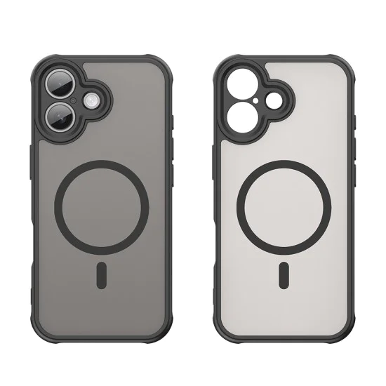 Калъф за iPhone 17 - HaloFrost II MagSafe - Черен