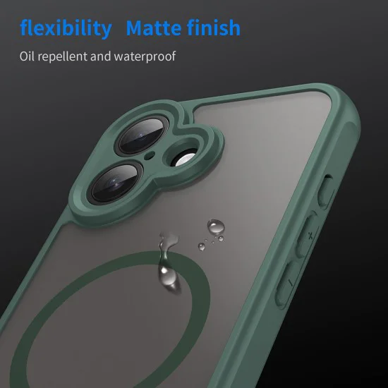 Калъф за iPhone 17 - HaloFrost II MagSafe - Зелен
