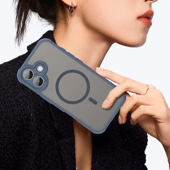 Калъф за iPhone 17 - HaloFrost II MagSafe - Navy Blue