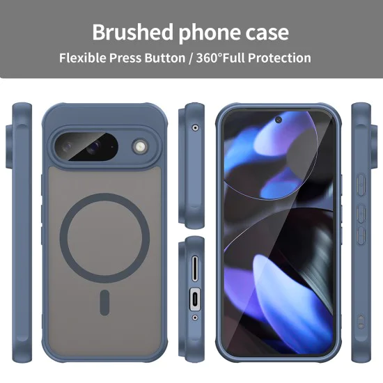 Калъф за Google Pixel 9 - HaloFrost II MagSafe - Тъмно Blue