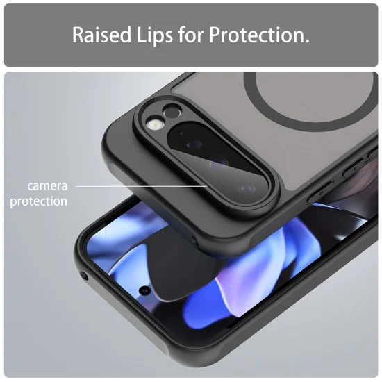 Калъф за Google Pixel 9 Pro - HaloFrost II MagSafe - Черен