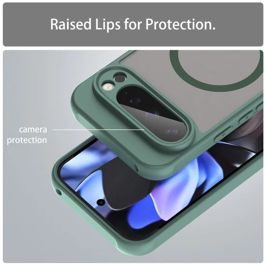 Калъф за Google Pixel 9 Pro - HaloFrost II MagSafe - Зелен