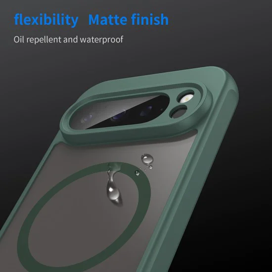 Калъф за Google Pixel 9 Pro - HaloFrost II MagSafe - Зелен