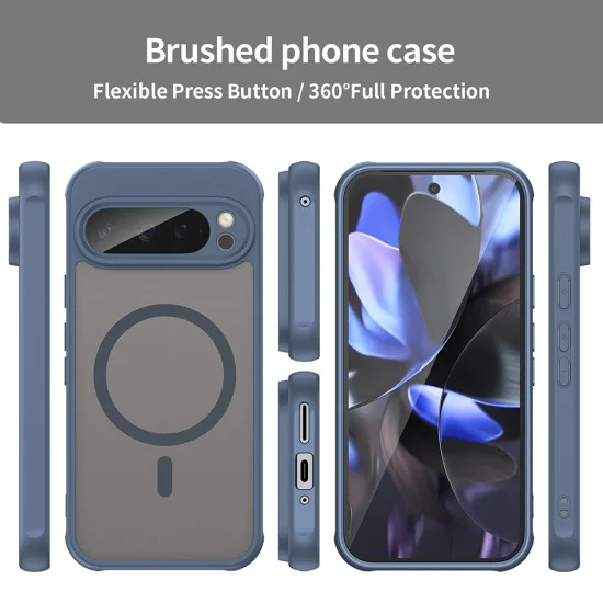 Калъф за Google Pixel 9 Pro - HaloFrost II MagSafe - Тъмно Blue