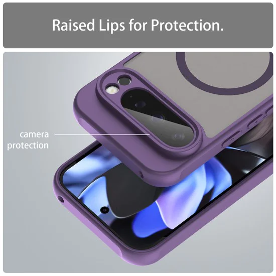 Калъф за Google Pixel 9 Pro - HaloFrost II MagSafe - Лилав