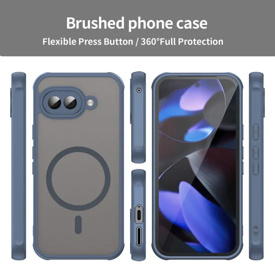 Калъф за Google Pixel 9a - HaloFrost II MagSafe - Тъмно Blue