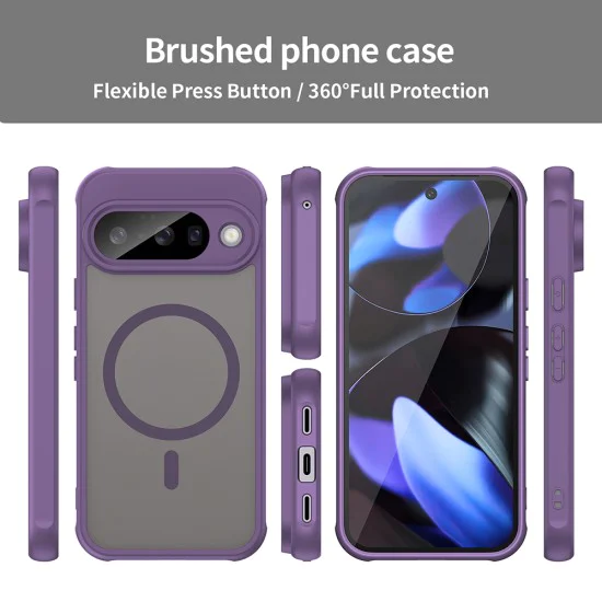 Калъф за Google Pixel 10 - Techsuit - HaloFrost II MagSafe - Лилав