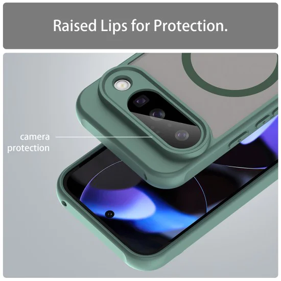 Калъф за Google Pixel 10 Pro - Techsuit - HaloFrost II MagSafe - Зелен