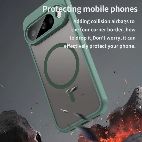 Калъф за Google Pixel 10 Pro - Techsuit - HaloFrost II MagSafe - Зелен