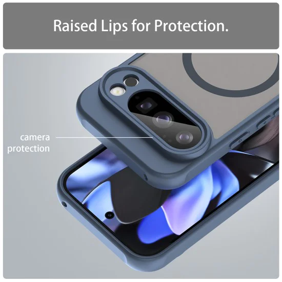 Калъф за Google Pixel 10 Pro - Techsuit - HaloFrost II MagSafe - Син