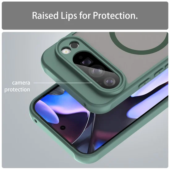 Калъф за Google Pixel 10 Pro XL - Techsuit - HaloFrost II MagSafe - Зелен